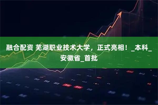 融合配资 芜湖职业技术大学，正式亮相！_本科_安徽省_首批